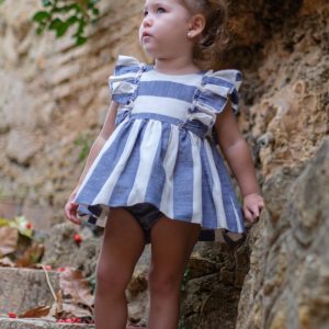 Jesusito niña rayas azules Nekenia Vera