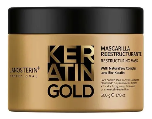 Keratin Gold Mascarilla Reestructurante – 500 g