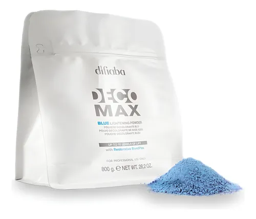 DIFIABA Deco Max Blue Lightening Powder – 800 g Polvo decolorante azul profesional para una aclaración intensa y uniforme - Imagen 2
