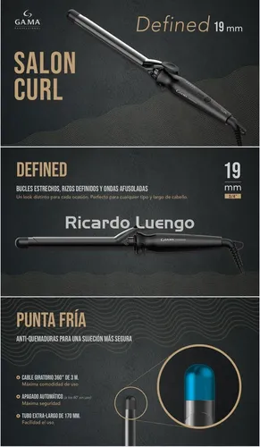 GAMA Professional Salon Curl Defined 19 mm - Imagen 4