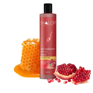 Shampoo Rojo Radiante Granada + Miel – 345 ml | Brillo y Cuidado para Cabello Rojo