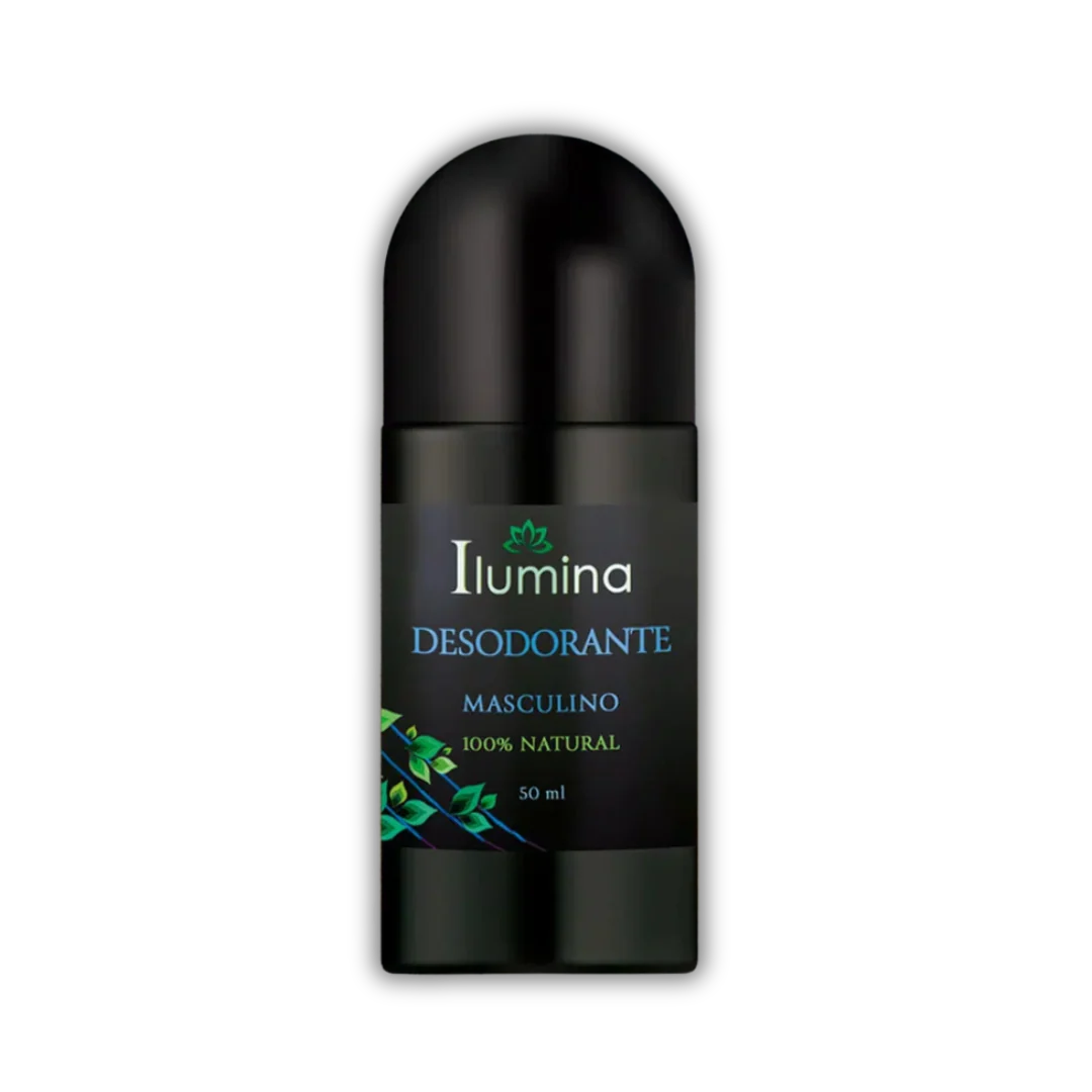 ILUMINA Desodorante Masculino 100% Natural Protección efectiva con ingredientes naturales