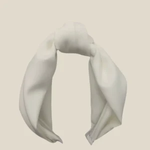 Diadema Condesa crepe blanco