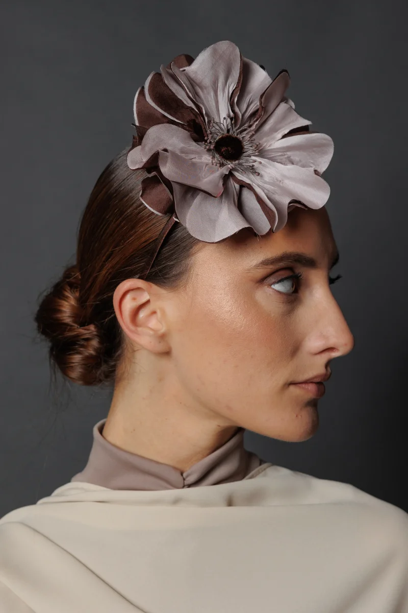 Diadema Spencer lila y chocolate - Imagen 3