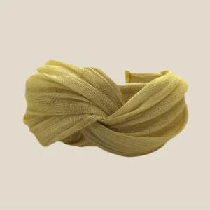 Diadema Baronesa amarillo limón
