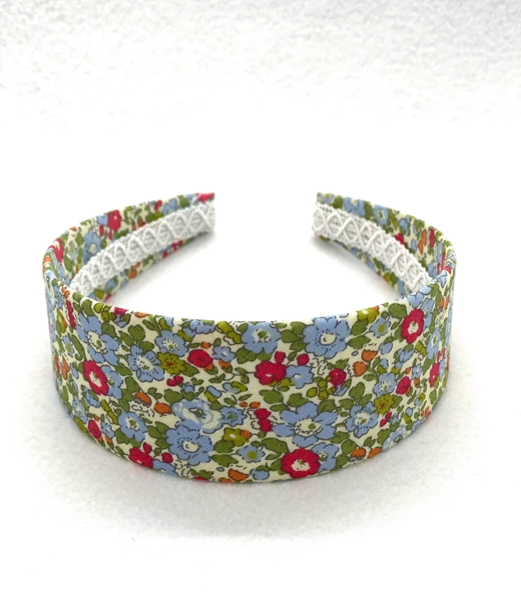 Diadema ancha liberty verde