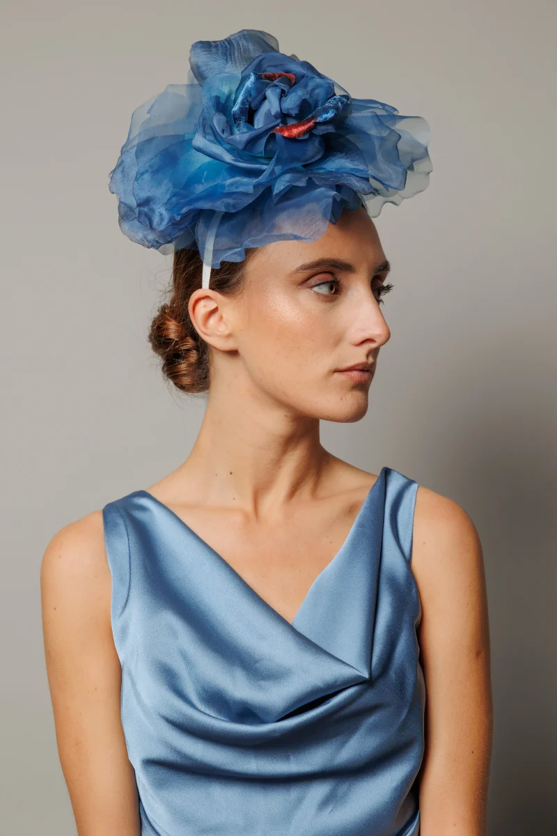 Tocado Raimunda azul - Imagen 5