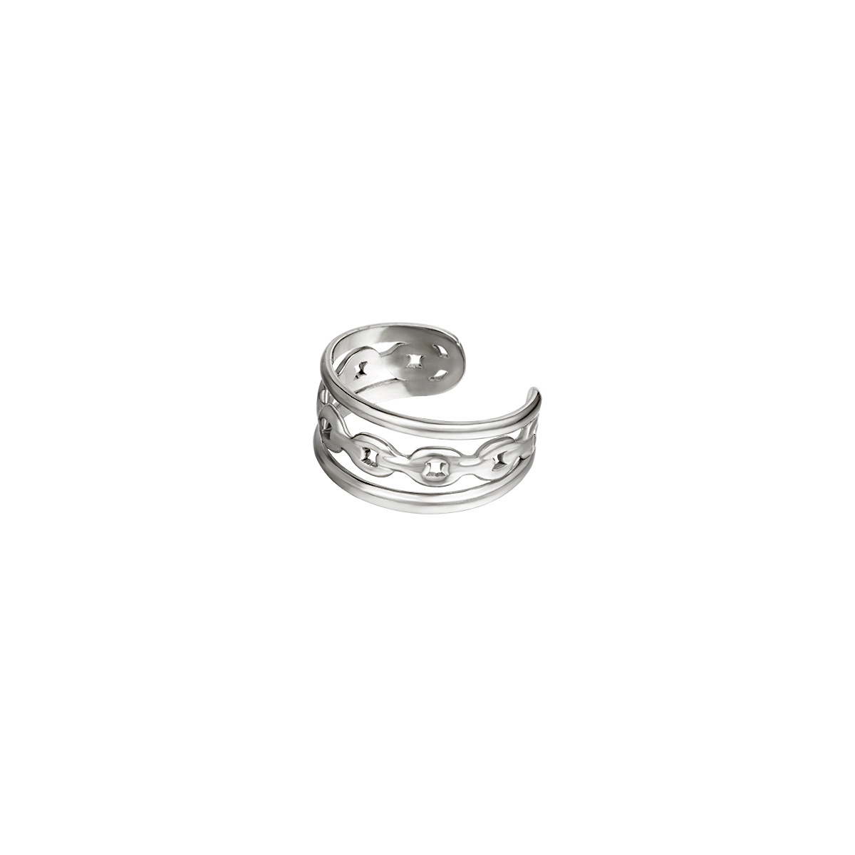 Ear Cuff Suelto EDA Acero - Imagen 2