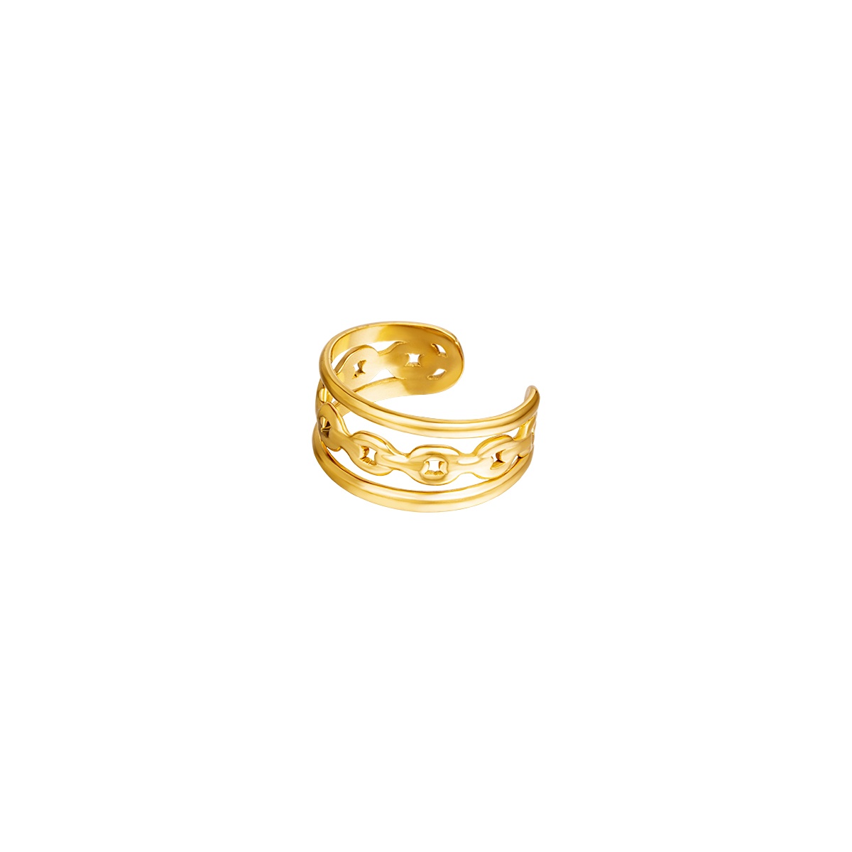 Ear Cuff Suelto EDA Dorado - Imagen 2