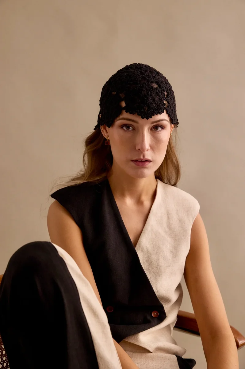Casquete Tejido negro - Imagen 2