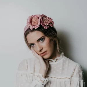 Diadema Chantal rosa viejo