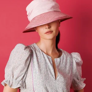 Sombrero Geraldine rosa fuerte