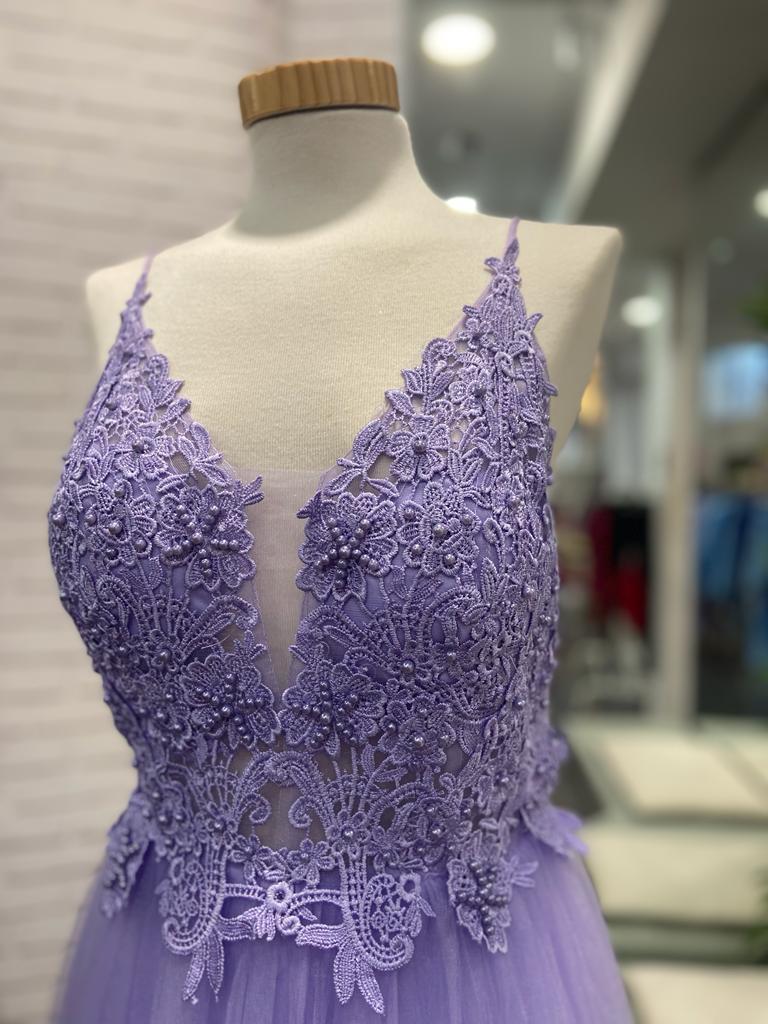 Vestido Encaje Tul - Imagen 2