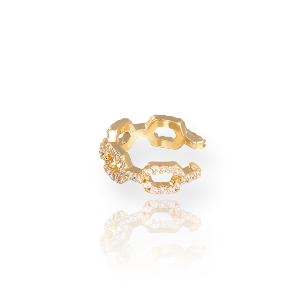 Ear Cuff Suelto HASINI Gold - Imagen 2