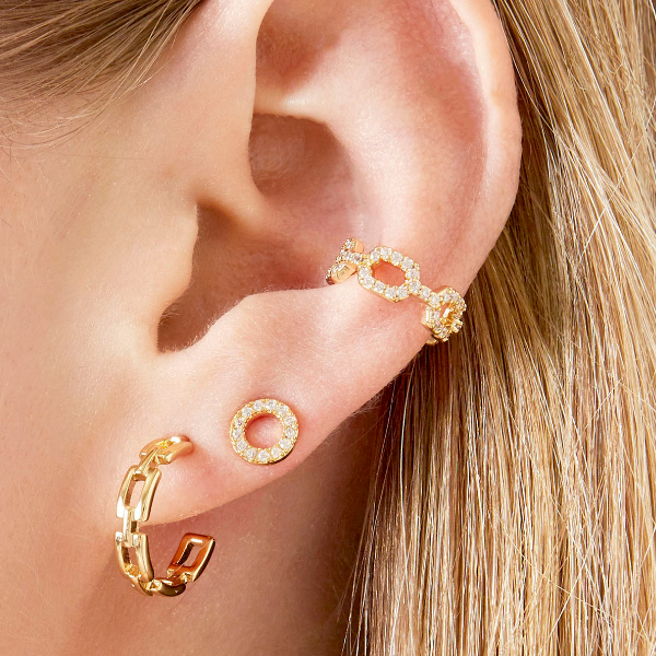 Ear Cuff Suelto HASINI Gold - Imagen 3