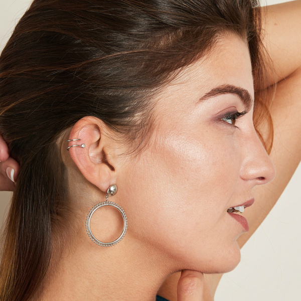 Ear Cuff Suelto ORIANE Acero - Imagen 3