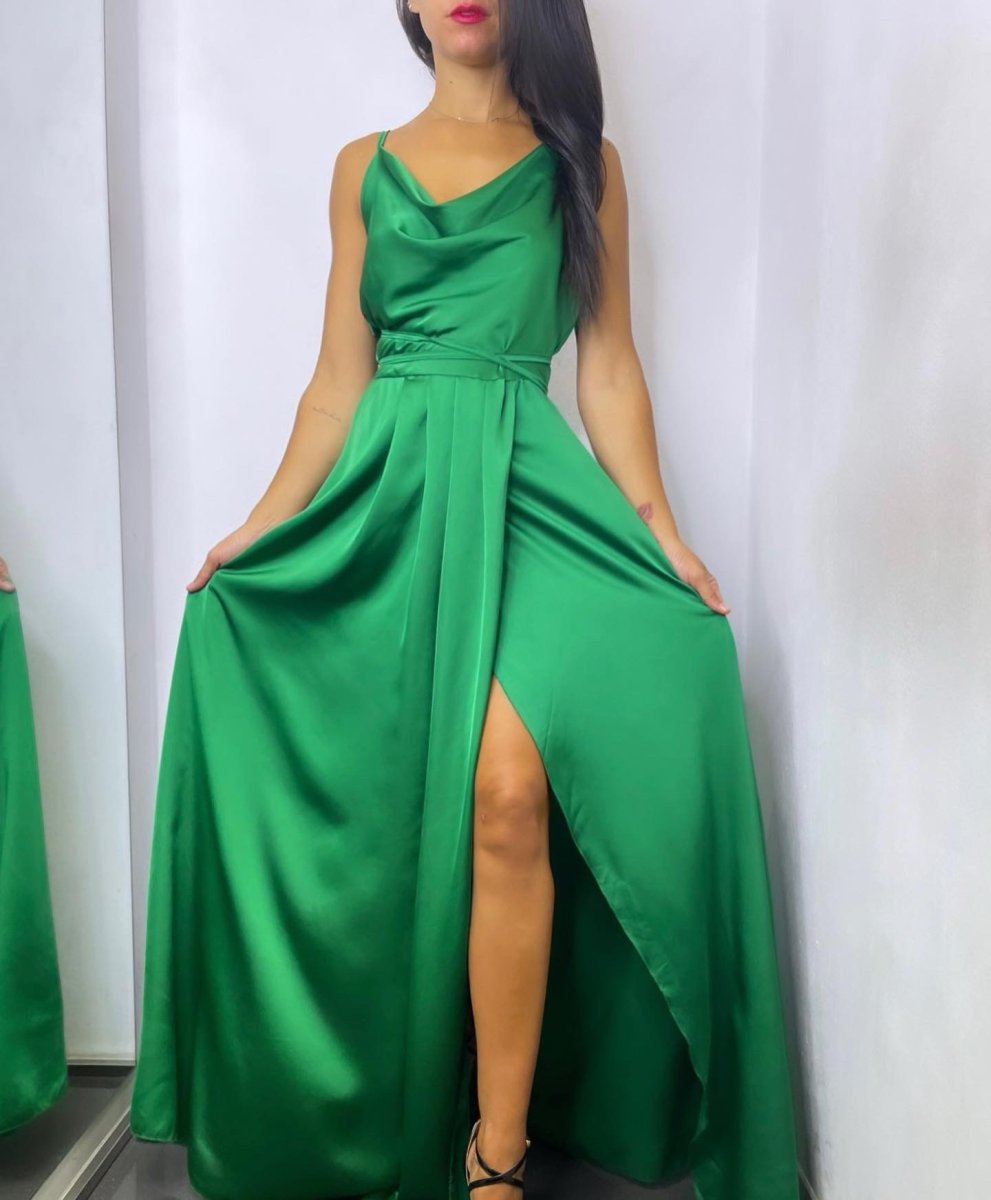 Vestido Seda Pliegues - Imagen 4