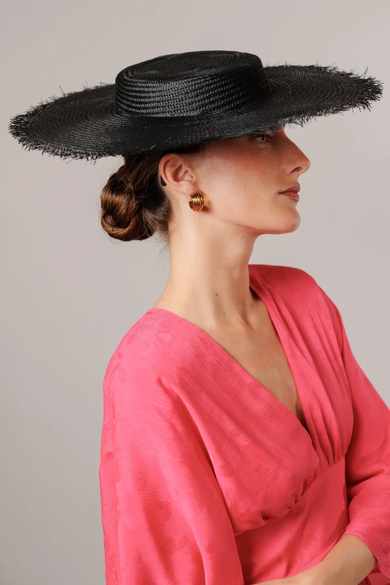 Canotier Sandra negra - Imagen 3