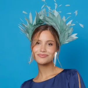 Diadema Avestruz verde