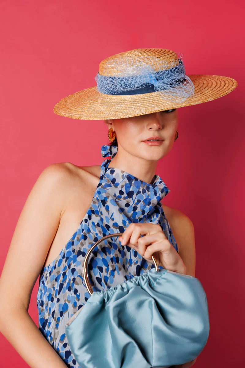 Canotier Carla azul - Imagen 2