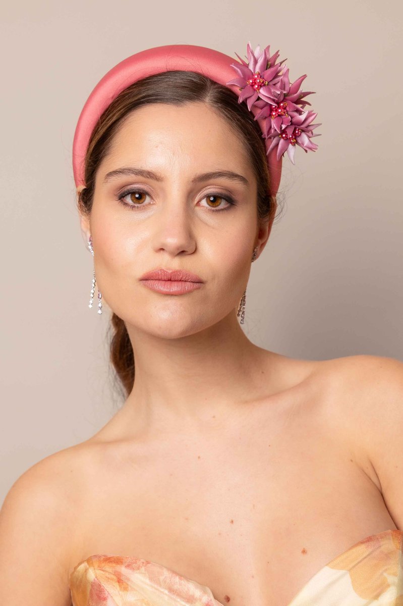 Diadema Constantina rosa - Imagen 2