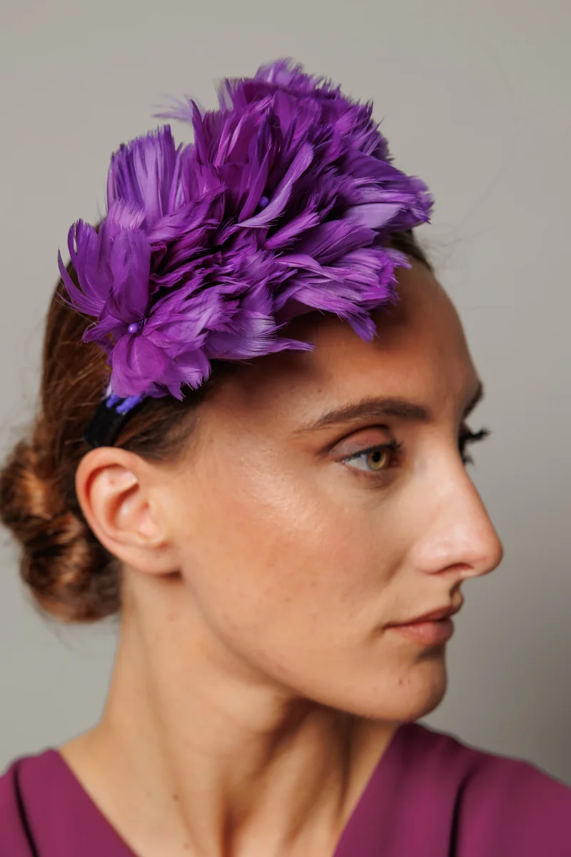 Diadema Arabel morada - Imagen 3