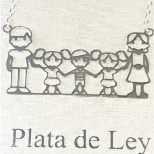 Gargantilla personalizada FAMILIA de Plata de ley