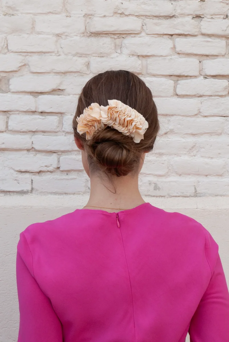 Tocado Hortensias Amarillo - Imagen 4