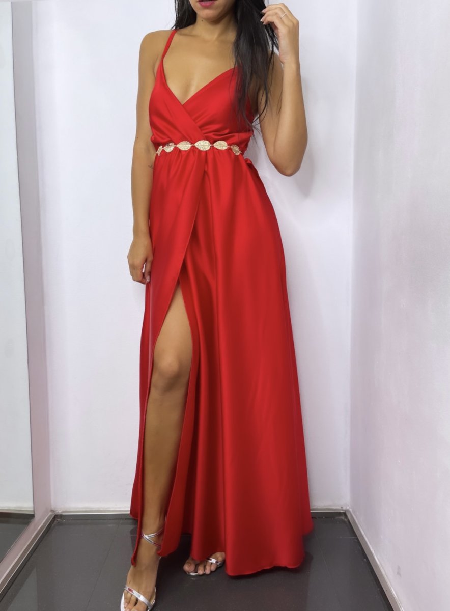 Vestido Seda Cruzado - Imagen 3