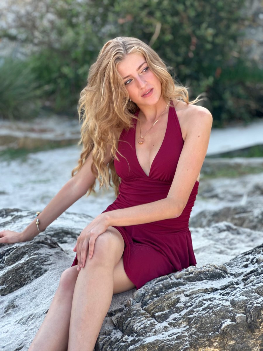 Vestido Corto Volantes Escote - Imagen 3