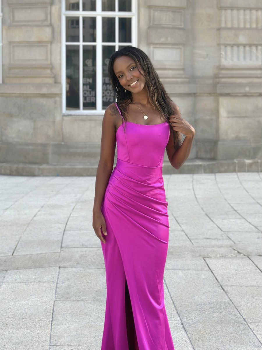 Vestido Seda Elástico Drapeado Espalda - Imagen 2