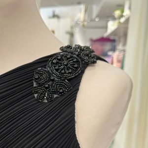 Aplique Pedrería Negro Mini