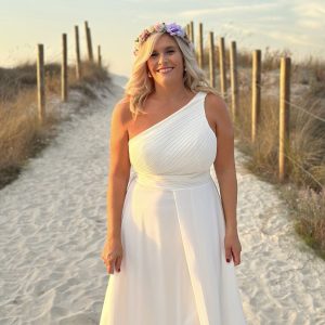Vestido Antía Abertura Novia