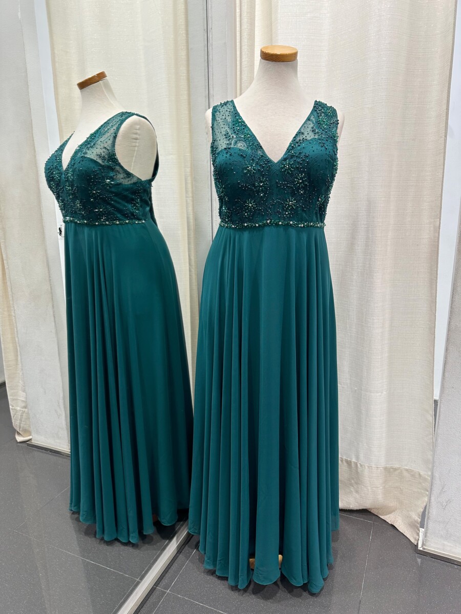 Vestido Curvy Encaje Pedrería - Imagen 3