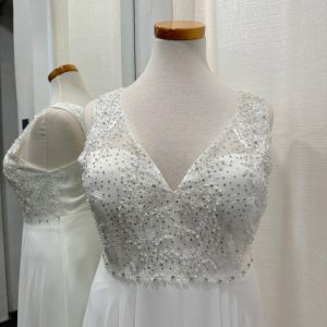 Vestido Curvy Encaje Pedrería Novia