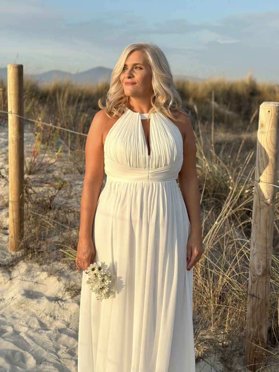 Vestido Novia Halter Espalda - Imagen 2