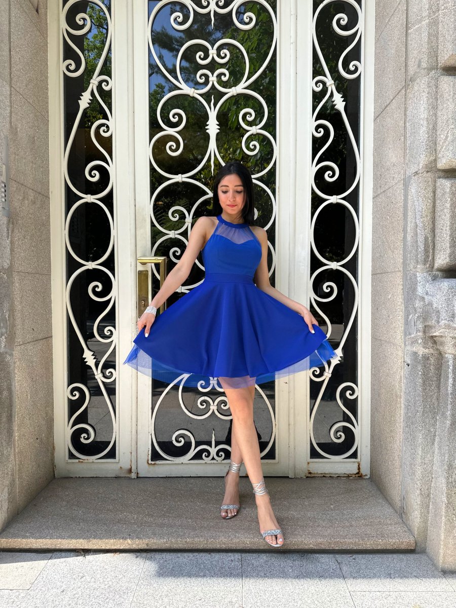 Vestido Halter Vuelo Tul - Imagen 9