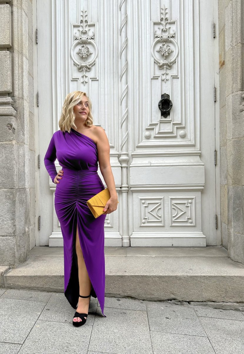 Vestido Manga Frunce - Imagen 4