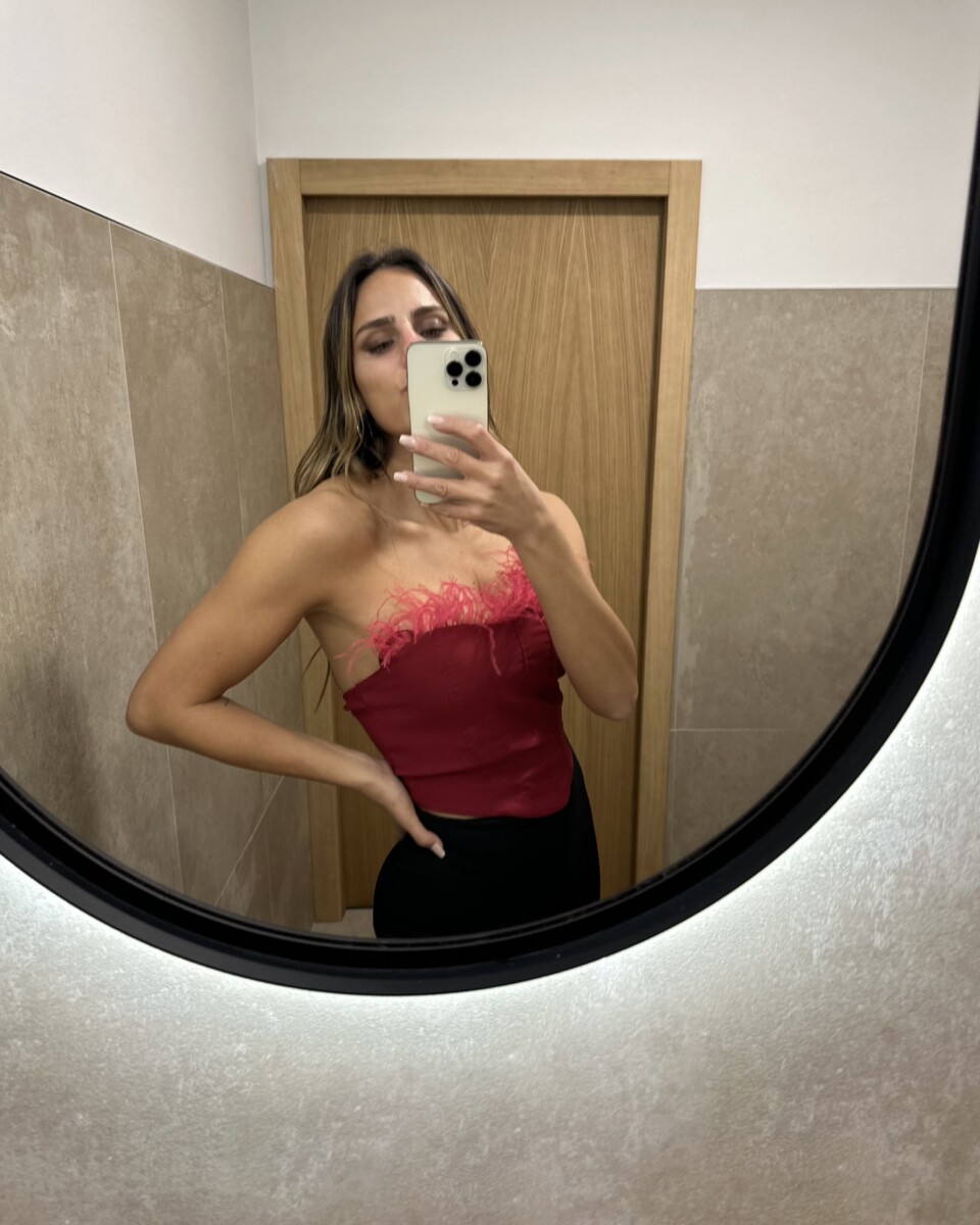 Top Corsé Plumas - Imagen 6