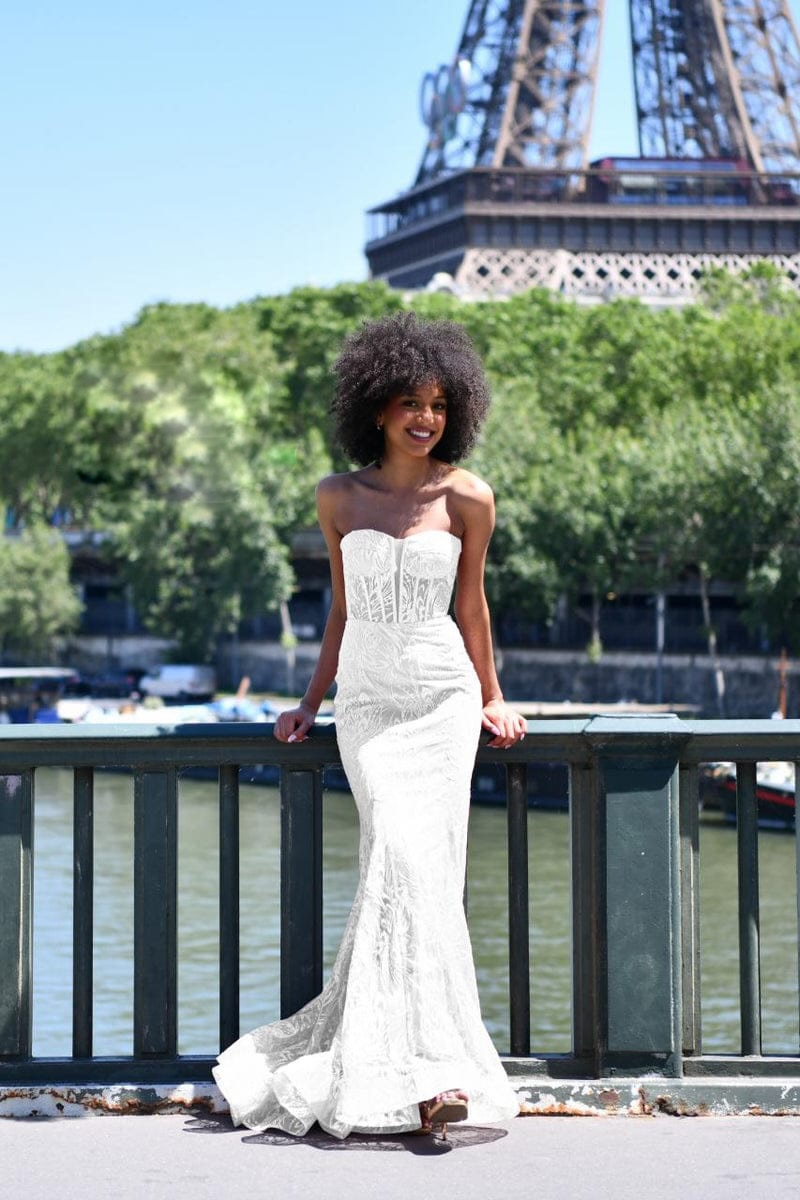 Vestido Encaje Sirena Novia - Imagen 5