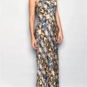 Vestido largo mujer estampado Animal Print