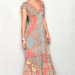 Vestido mujer estampado viscosa