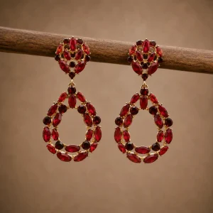 Pendientes Wilma rojos