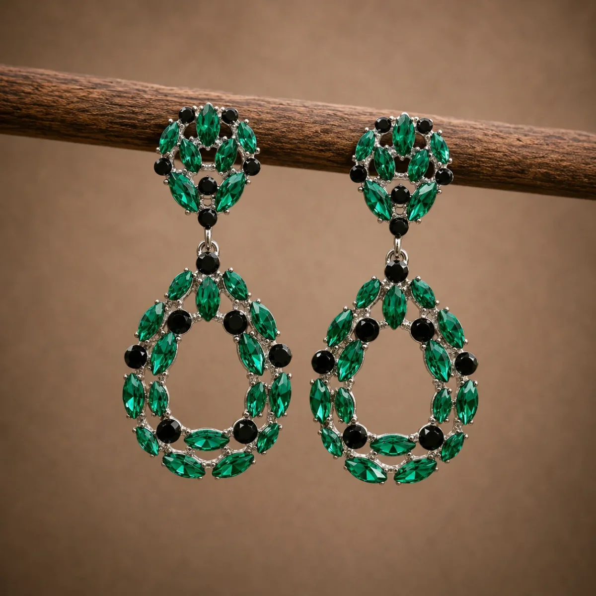 Pendientes Wilma verdes - Imagen 2