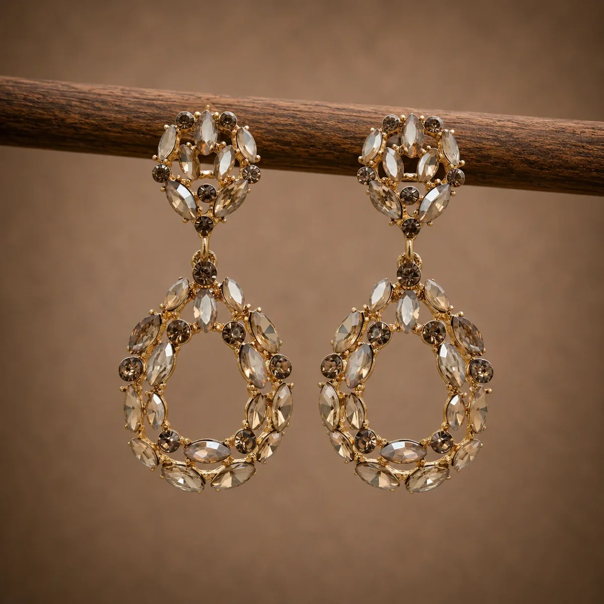 Pendientes Wilma dorados - Imagen 2