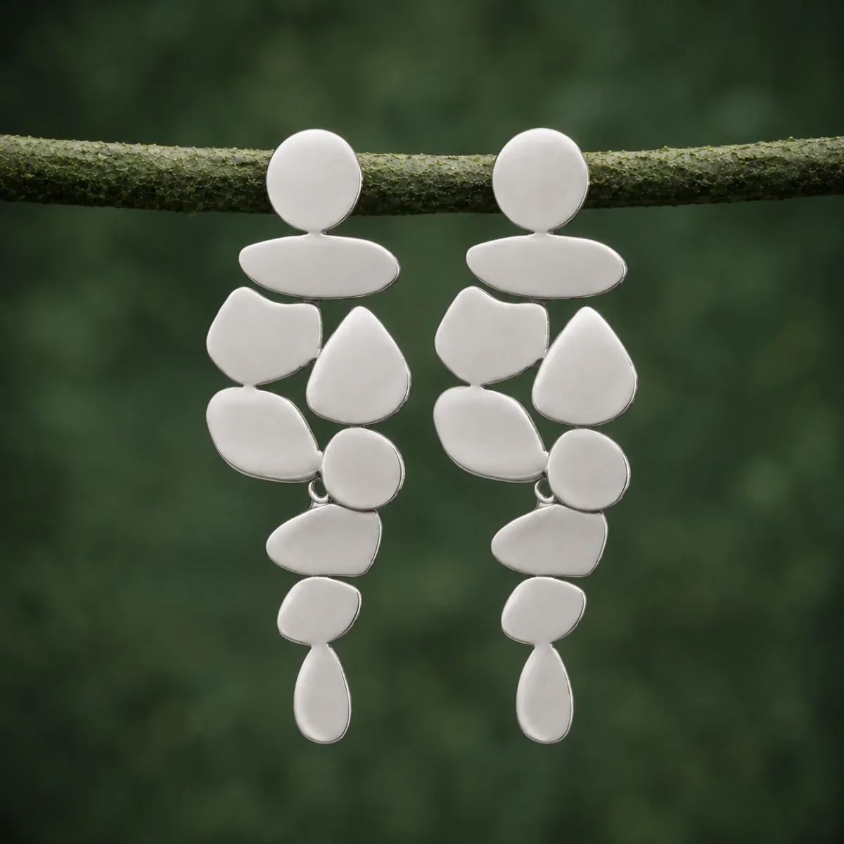 Pendientes Matisse plata