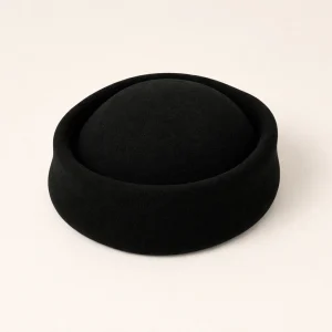 Tocado Casquete Jackie Negro mini