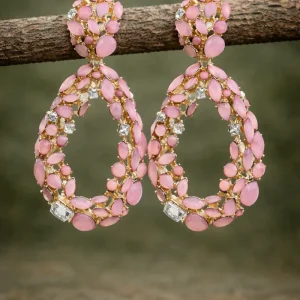 Pendientes Marbella rosa