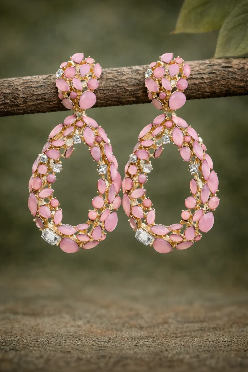 Pendientes Marbella rosa - Imagen 2