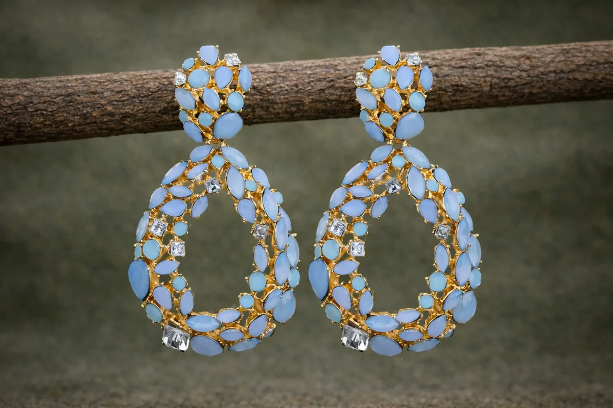 Pendientes Marbella azul - Imagen 2
